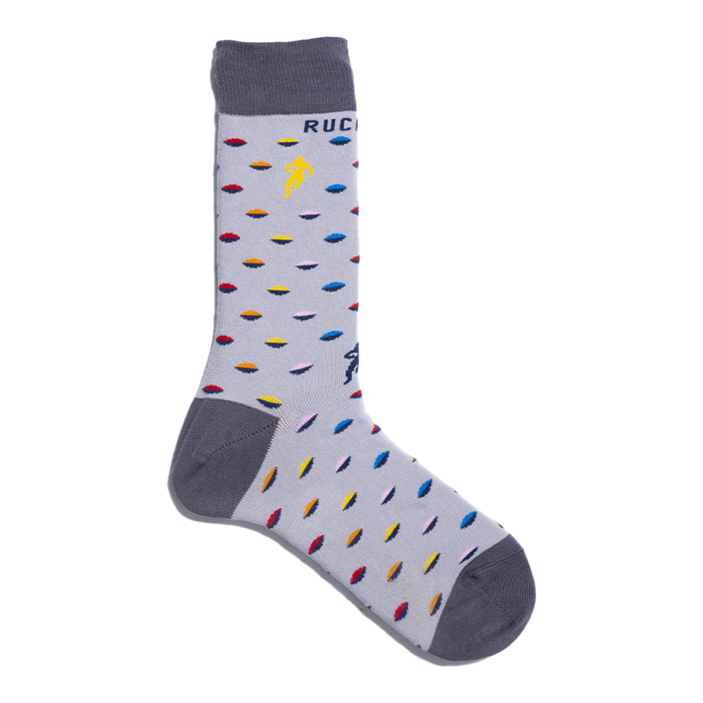 Chaussettes grises à motifs ballon