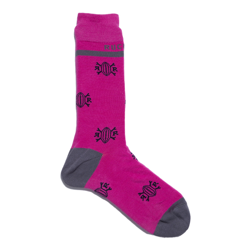 Chaussettes à motifs fushia