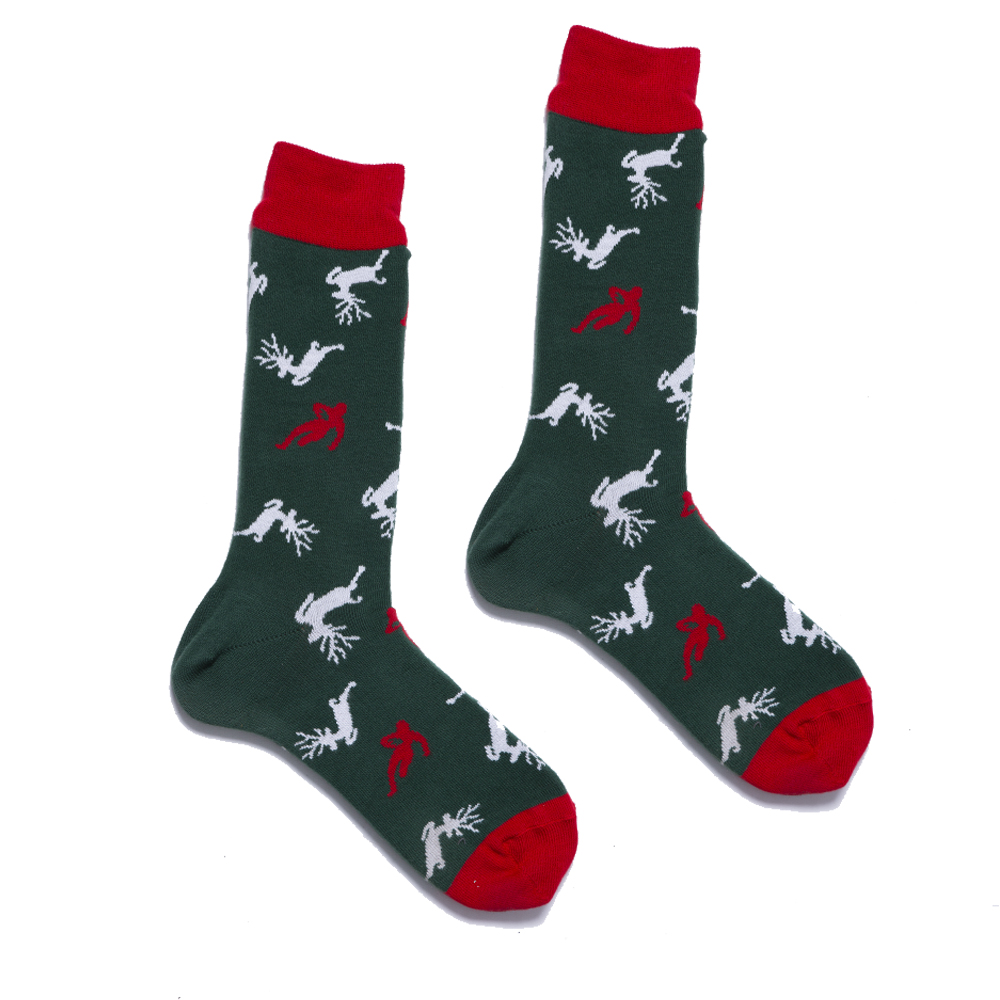 Chaussettes de Noël vertes