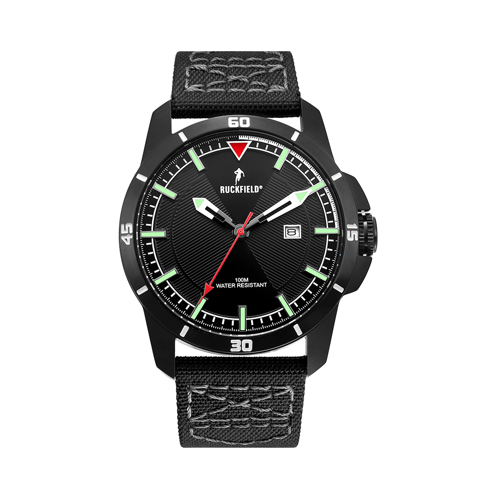Montre en acier noire