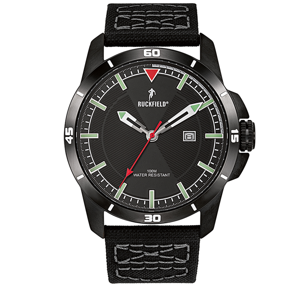 Montre en acier noire