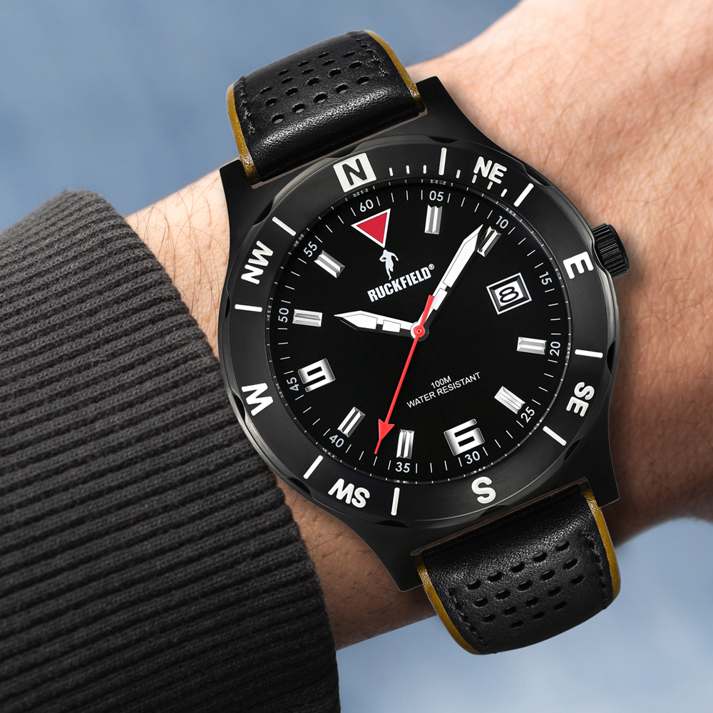 Montre sport vintage en acier étanche