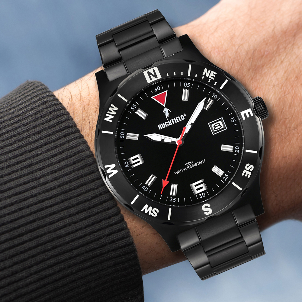 Montre sport acier étanche homme