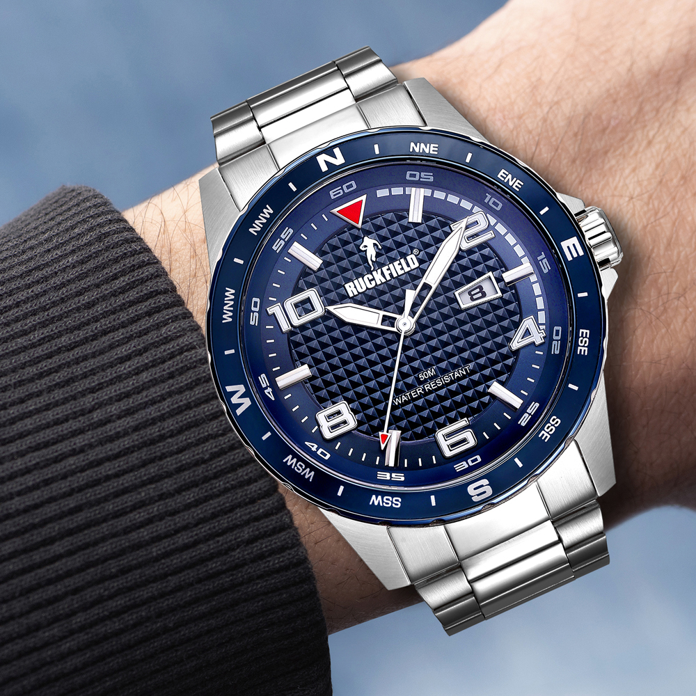 Montre homme sport acier étanche