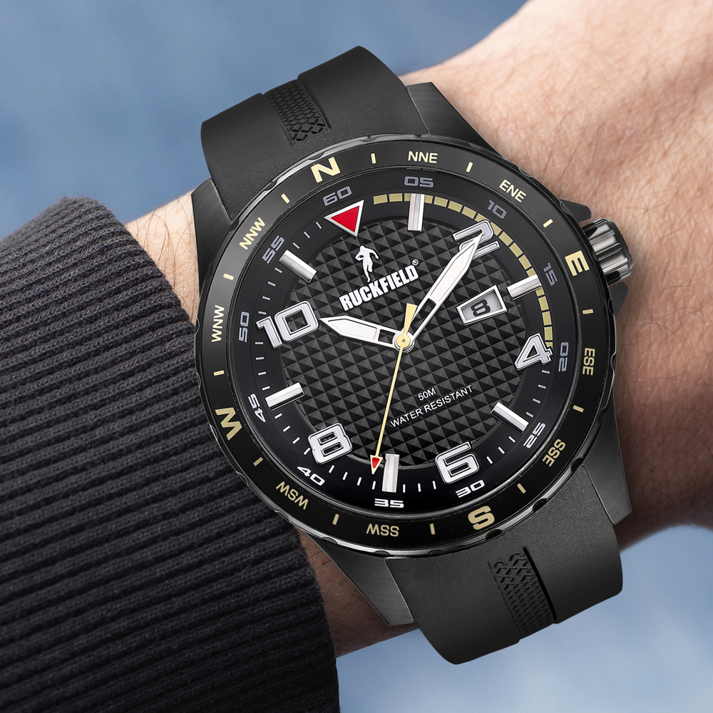 Montre acier black sport étanche