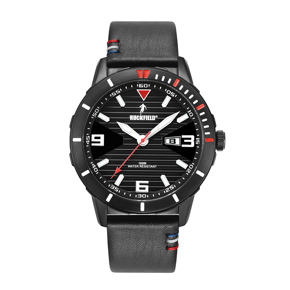 Montre sport bracelet en cuir