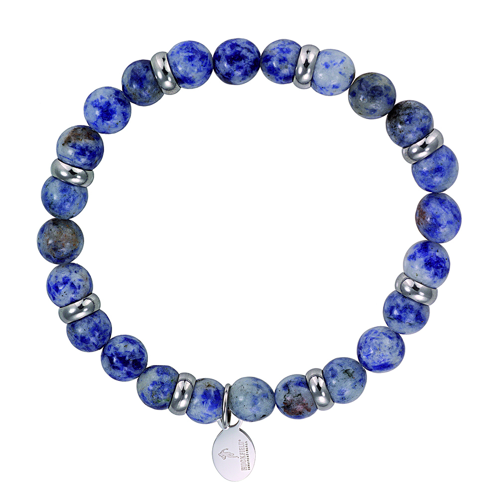 Bracelet rugby pierres sodalites