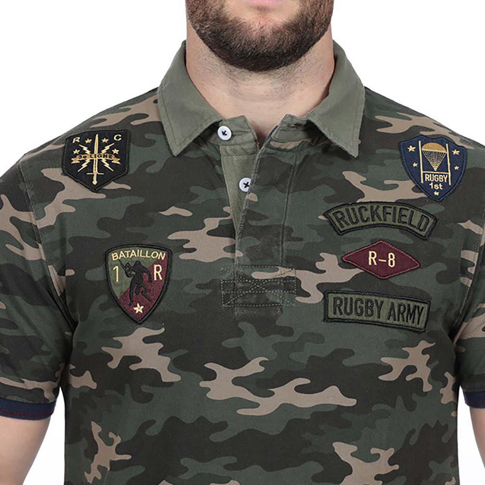 Polo camouflage rugby - Polo rugby manches courtes - Hauts - Homme