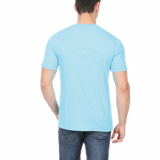 T-shirt bleu avec poche