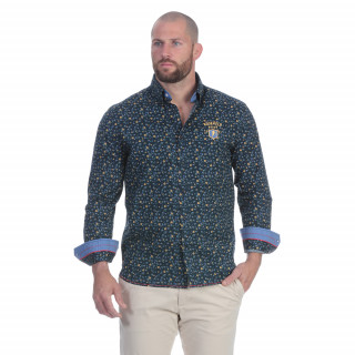 Chemise à fleurs en coton mélangée pour homme. Existe du S au 5XL
