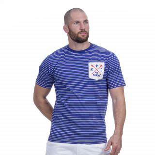 T-shirt marinière bleu rugby