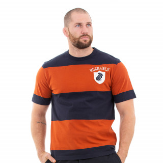 T-shirt manches courtes orange rugby héritage