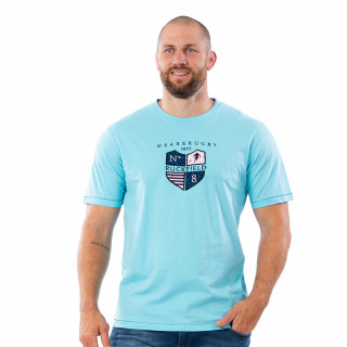 T-shirt turquoise We are rugby 100% coton jersey.