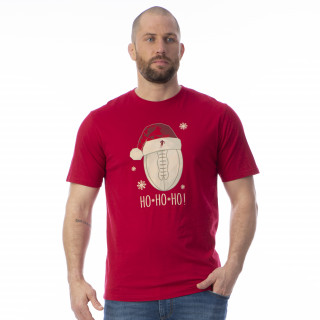 T-shirt Noël rouge 100% coton jersey.