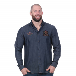 Chemise jean manches longues rugby héritage