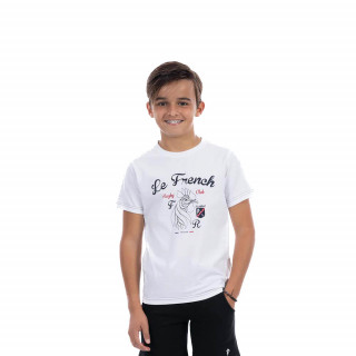 T-shirt Enfant Ruckfield Le French blanc à manches courtes