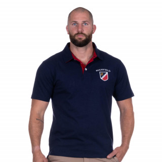 Polo homme French Rugby Club marine manches courtes