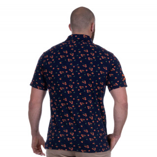 Polo bleu marine Ruckfield flowers of rugby