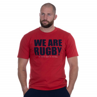 T-shirt Ruckfield rouge moyen we are rugby