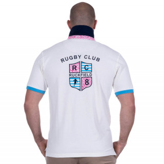 Polo Ruckfield rugby club blanc