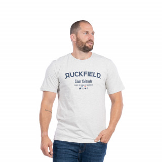 T-shirt Ruckfield rugby pétanque et barbecue à manches courtes gris clair