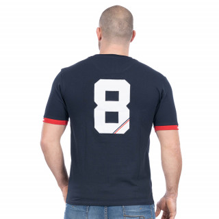T-shirt Ruckfield à manches courtes French Rugby Club bleu marine