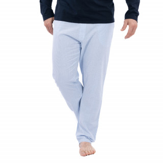 Pyjama Ruckfield à manches longues rugby Vichy bleu marine