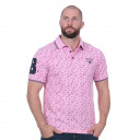 Polo Rugby club fleuri rose