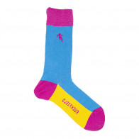 Chaussettes de rugby turquoise