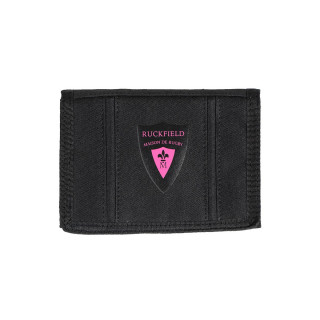 Maison de Rugby wallet with black and pink patch