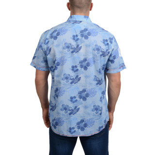 Island Blue Printed Shirt