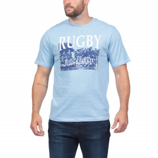 Sky Blue T-shirt with a vintage style We are Rugby print