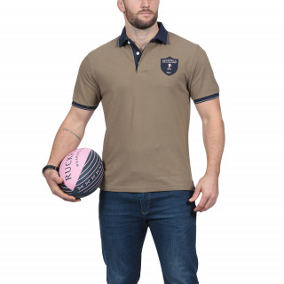 Polo manches courtes en coton jersey avec broderies We are rugby
