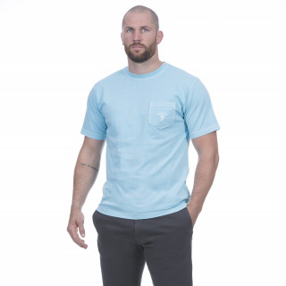 T-shirt manches courtes pour homme en coton turquoise. Disponible du S au 5XL