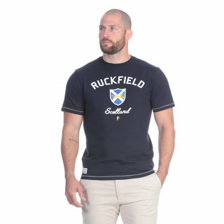 T-shirt manches courtes bleu rugby Ecosse en coton doux. Existe du S au 5XL