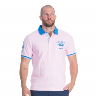 Polo manches courtes rose pale