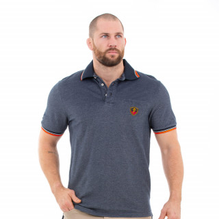 Polo homme manches courtes bleu French rugby club