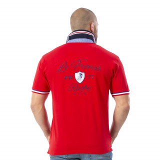 Polo French Rugby rouge