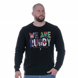 Sweat noir We are Rugby French Terry