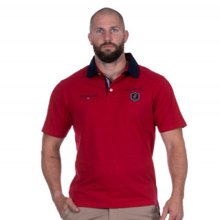 Polo homme Ruckfield FRC Rouge à manches courtes