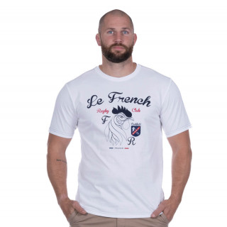 T-shirt Ruckfield Le French blanc manches courtes