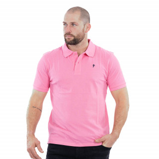 Polo Essentiel à manches courtes rose 100% Coton