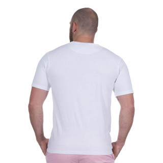 T-shirt Basique col V blanc