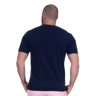 T-shirt Basique col V bleu marine