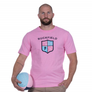 T-shirt rose Ruckfield rugby club