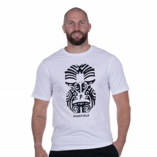 T-shirt blanc maori Ruckfield