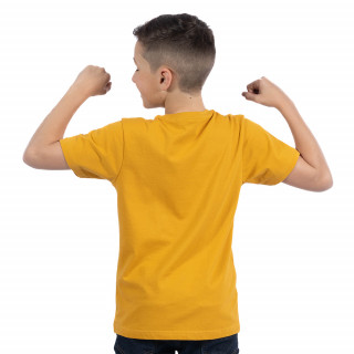 T-shirt enfant Ruckfield à manches courtes Maori moutarde